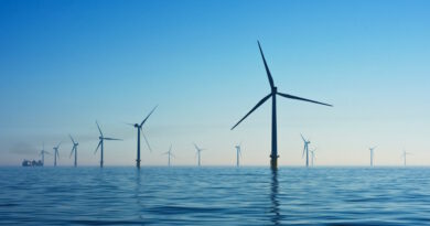 Offshore Windkraftanlage im Meer. Foto von Nicholas Doherty auf Unsplash