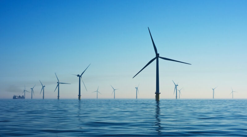 Offshore Windkraftanlage im Meer. Foto von Nicholas Doherty auf Unsplash